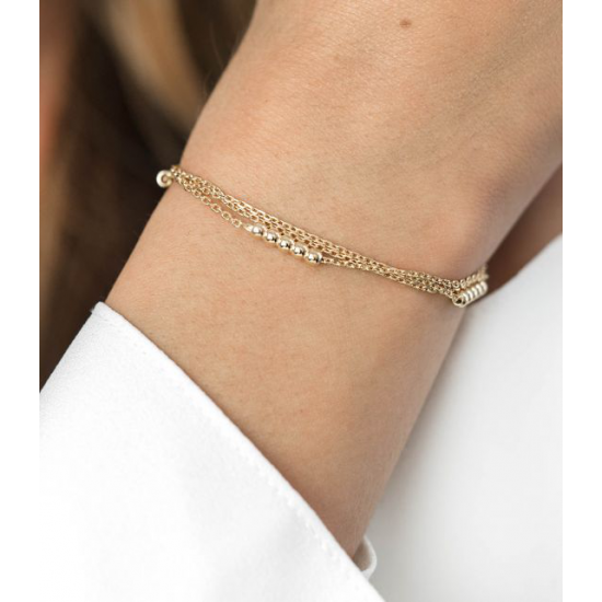 ZINZI ZIA1799G VERGULD ZILVEREN ARMBAND MULTILOOK ZINZI ZIA1799G VERGULD ZILVEREN ARMBAND MULTILOOK