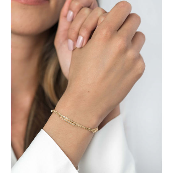 ZINZI ZIA1799G VERGULD ZILVEREN ARMBAND MULTILOOK ZINZI ZIA1799G VERGULD ZILVEREN ARMBAND MULTILOOK