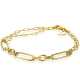 ZINZI ZIA1991G ZILVEREN ARMBAND VERGULD OVALE SCHAKEL ZINZI ZIA1991G ZILVEREN ARMBAND VERGULD OVALE SCHAKEL
