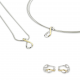 GALA DESIGN J0071 ZILVEREN COLLIER MET VERGULD ZILVEREN HANGER ETERNITY