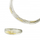 GALA DESIGN T1033 STALEN COLLIER MET ZILVER/VERGULD ELEMENTEN GALILEO GOLD