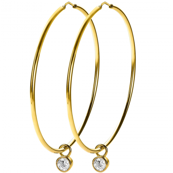 ZINZI ZIO438G ZILVER VERGULDE OORRINGEN 65 MM ZINZI ZIO438G ZILVER VERGULDE OORRINGEN 65 MM