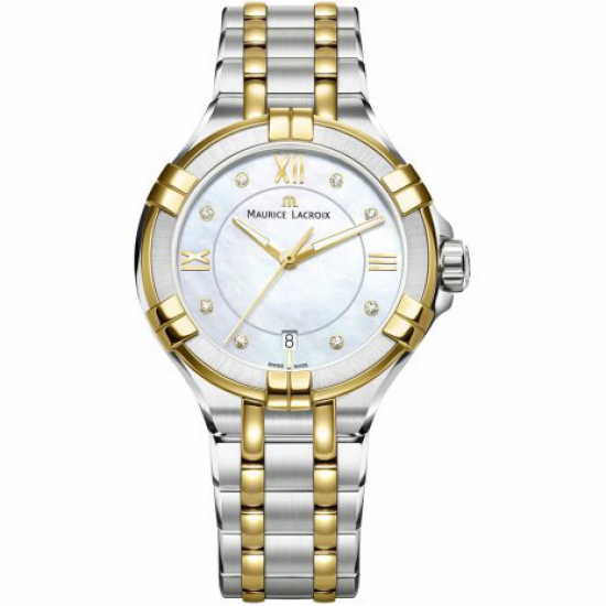 MAURICE LACROIX AI1004-PVY13-171-1 DAMESHORLOGE BICOLOR AIKON DATE 30MM DIAMOND MAURICE LACROIX AI1004-PVY13-171-1 DAMESHORLOGE BICOLOR AIKON DATE 30MM DIAMOND