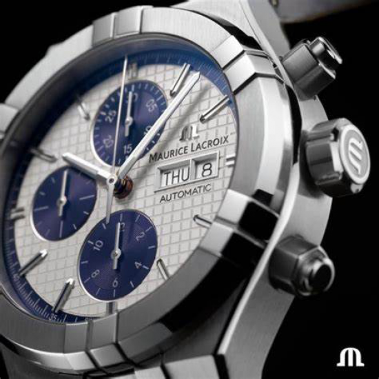 MAURICE LACROIX AI6038-SS002-131-2 HERENHORLOGE AUTOMATIC AIKON CHRONOGRAPH