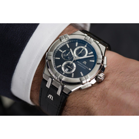 MAURICE LACROIX AI1018-SS001-430-1 HERENHORLOGE AIKON CHRONOGRAPH