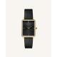 ROSEFIELD OBSBG-O49 DAMESHORLOGE THE OCTAGON BLACK SUNRAY LEATHER GOLD ROSEFIELD OBSBG-O49 DAMESHORLOGE THE OCTAGON BLACK SUNRAY LEATHER GOLD