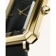 ROSEFIELD OBSBG-O49 DAMESHORLOGE THE OCTAGON BLACK SUNRAY LEATHER GOLD ROSEFIELD OBSBG-O49 DAMESHORLOGE THE OCTAGON BLACK SUNRAY LEATHER GOLD