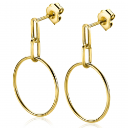 ZINZI ZIO2163G ZILVER VERGULDE OORHANGERS