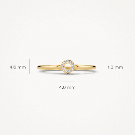 BLUSH 1217YZI GEELGOUDEN RING MET ZIRKONIA