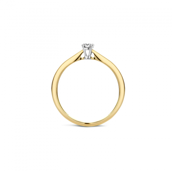 BLUSH 1622BDI GEELGOUDEN RING DIAMANT 0.10CT.