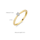 BLUSH 1622BDI GEELGOUDEN RING DIAMANT 0.10CT.