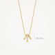 BLUSH 3122YZI GEELGOUDEN COLLIER MET HANGER ZIRKONIA