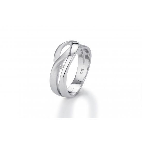 GALA DESIGN T0598 ZILVEREN RING MET ZIRKONIA SQUID GALA DESIGN T0598 ZILVEREN RING MET ZIRKONIA SQUID
