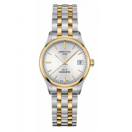 CERTINA C033.251.22.031.00 DS 8 STAAL BICOLOR CHRONOMETER