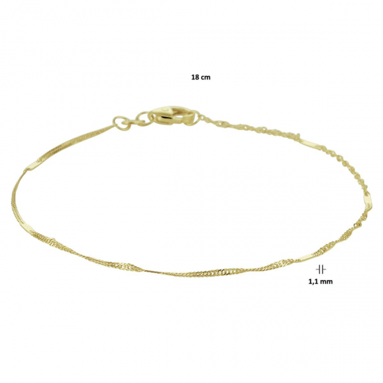 HUISCOLLECTIE 4020857 14 KARAAT GOUDEN ARMBAND SINGAPORE