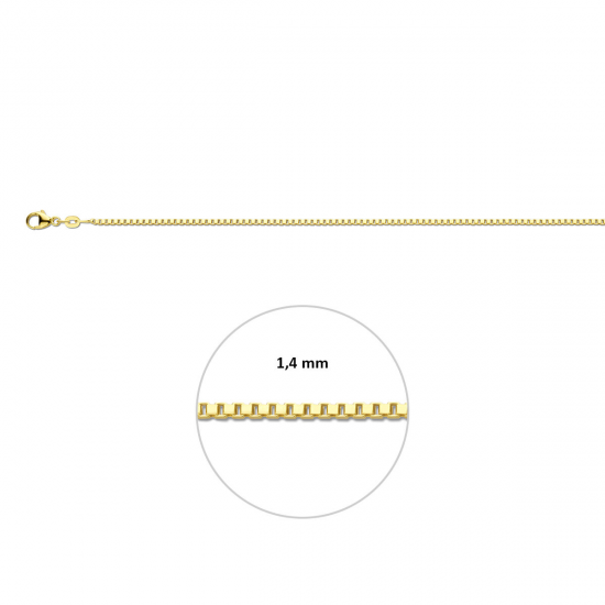 HUISCOLLECTIE 4003902 GOUDEN LENGTECOLLIER VENETIAANS 45 CM.