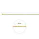 HUISCOLLECTIE 4003902 GOUDEN LENGTECOLLIER VENETIAANS 45 CM.