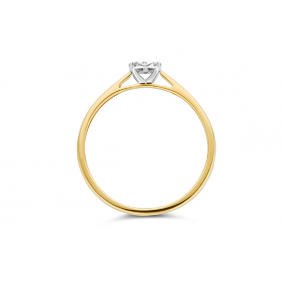 BLUSH 1647BDI BICOLOR GOUDEN RING MET DIAMANT