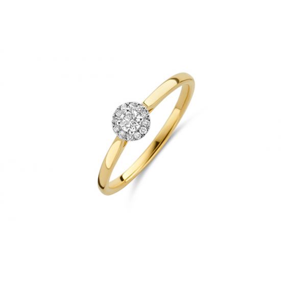 BLUSH 1648BDI BICOLOR GOUDEN RING MET DIAMANT