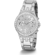 GUESS GW0320L1 DAMESHORLOGE STAAL MET ZIRKONIA MOONLIGHT