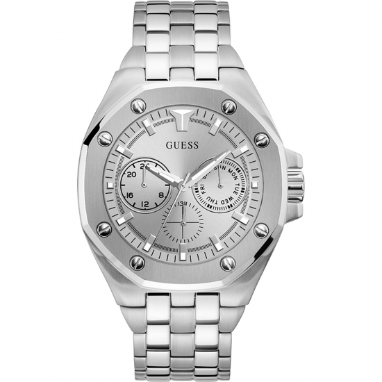 GUESS GW0278G1 HERENHORLOGE STAAL TOP GUN