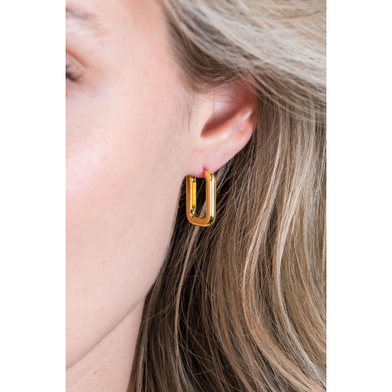 ZINZI ZIO2222G VERGULD ZILVEREN OORRINGEN RECHTHOEKIG