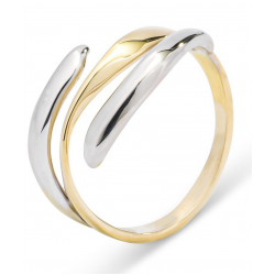 MONZARIO 873-R BIC 14K BICOLOR GOUDEN RING