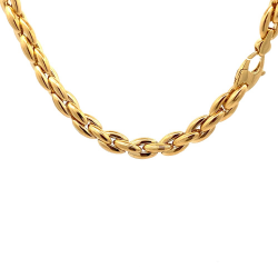 MONZARIO 1370-C GEEL 14K GOUDEN COLLIER TURTLE SCHAKEL