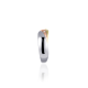 GISSER JEWELS R054T TRICOLOR ZILVEREN RING MET ZIRKONIA GOLD RUSH