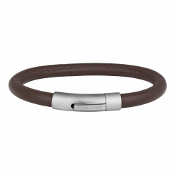 SON OF NOA 897 021-BROWN21 ARMBAND BRUIN LEER MET STALEN SLUITING