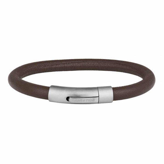 SON OF NOA 897 021-BROWN21 ARMBAND BRUIN LEER MET STALEN SLUITING