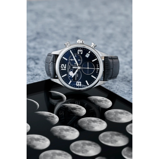 CERTINA C033.460.16.047.00 STAAL MOON PHASE CHRONOMETER DS-8 CERTINA C033.460.16.047.00 STAAL MOON PHASE CHRONOMETER DS-8