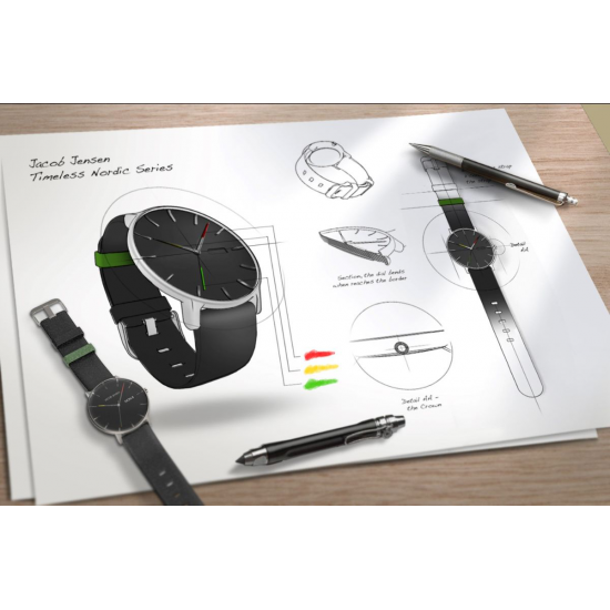 JACOB JENSEN JJ 161 HORLOGE TITANIUM TIMELESS NORDIC CONTEMPORARY JACOB JENSEN JJ 161 HORLOGE TITANIUM TIMELESS NORDIC CONTEMPORARY