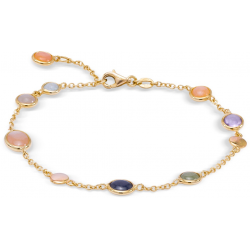 MONZARIO 1126-A GEEL 14K GOUDEN ARMBAND MULTICOLOR