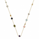 MONZARIO 1126-C GEEL 14K GOUDEN COLLIER MULTICOLOR