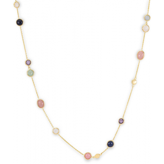 MONZARIO 1126-C GEEL 14K GOUDEN COLLIER MULTICOLOR