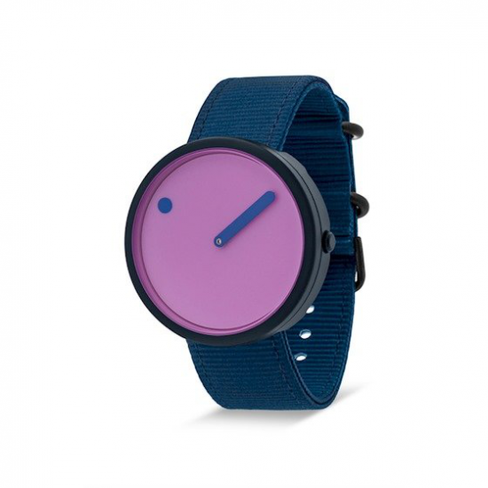 PICTO PTR44005-R001 KUNSTSTOF HORLOGE MET BLAUWE KUNSTSTOF BAND OCEAN GHOST NET PICTO PTR44005-R001 KUNSTSTOF HORLOGE MET BLAUWE KUNSTSTOF BAND OCEAN GHOST NET