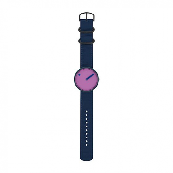 PICTO PTR44005-R001 KUNSTSTOF HORLOGE MET BLAUWE KUNSTSTOF BAND OCEAN GHOST NET PICTO PTR44005-R001 KUNSTSTOF HORLOGE MET BLAUWE KUNSTSTOF BAND OCEAN GHOST NET