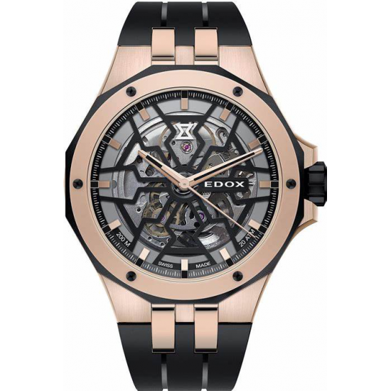 EDOX 85303 357RN NRN ROSÉ VERGULD STALEN HERENHORLOGE DELFIN MECANO AUTOMATIC EDOX 85303 357RN NRN ROSÉ VERGULD STALEN HERENHORLOGE DELFIN MECANO AUTOMATIC