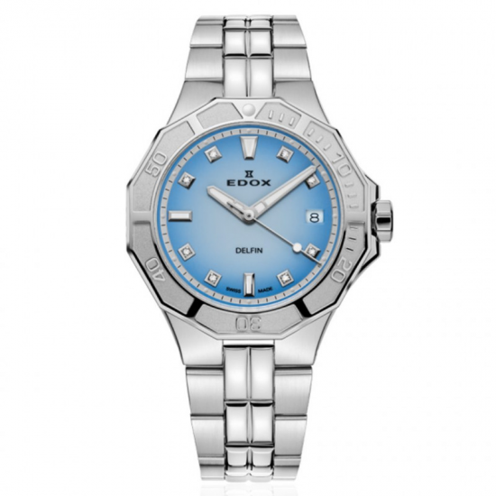 EDOX 53020 3M BUCND STALEN DAMESHORLOGE DELFIN DIVER LADY MARIANNA GILLESPIE SPECIAL EDITION  DIAMOND