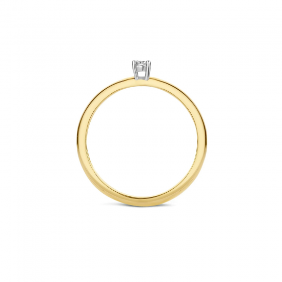 BLUSH 1602BDI BICOLOR GOUDEN RING DIAMANT 0.10CT