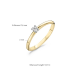 BLUSH 1602BDI BICOLOR GOUDEN RING DIAMANT 0.10CT