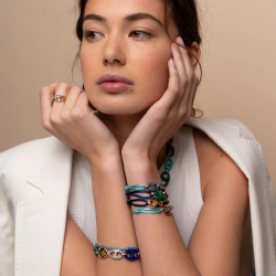 TI SENTO 12268ZY ZILVER VERGULDE RING MET ZIRKONIA