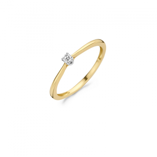 BLUSH 1621BDI BICOLOR GOUDEN RING DIAMANT 0.06CT