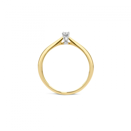 BLUSH 1621BDI BICOLOR GOUDEN RING DIAMANT 0.06CT