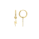 BLUSH 9060YGO GOUDEN OORRING AANHANGERS BLIKSEMSCHICHT