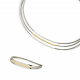 GALA DESIGN J0033 STALEN ARMBAND MET ZILVER VERGULDE ELEMENTEN TRIPPLE SQUARE GOLD GALA DESIGN J0033 STALEN ARMBAND MET ZILVER VERGULDE ELEMENTEN TRIPPLE SQUARE GOLD