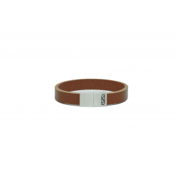 LEATHER&STEEL REVI-BR ARMBAND BRUIN LEER REVI