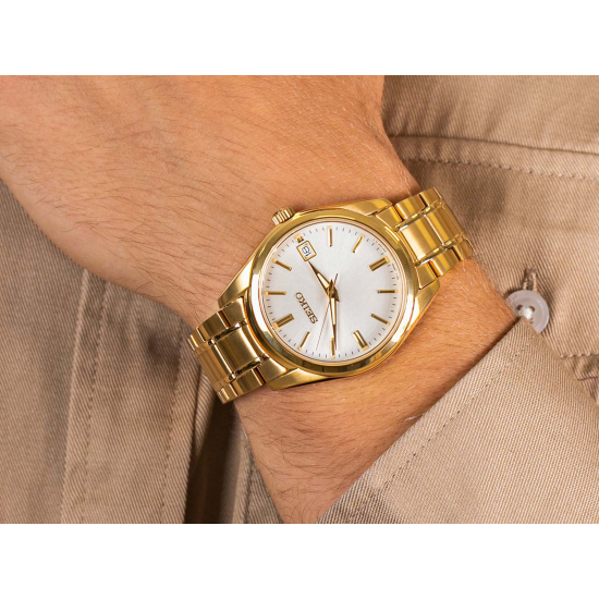 SEIKO SUR314P1 HERENHORLOGE VERGULD STAAL SEIKO SUR314P1 HERENHORLOGE VERGULD STAAL