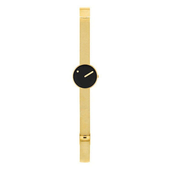 PICTO PT34087-0914 VERGULD STALEN HORLOGE MET MESH BAND PICTO PT34087-0914 VERGULD STALEN HORLOGE MET MESH BAND